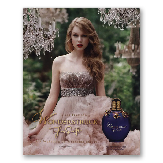 2011 Taylor Swift Wonderstruck Perfume Vintage Magazine Print Ad