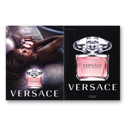 2011 Versace Bright Crystal Perfume Vintage Magazine Print Ad