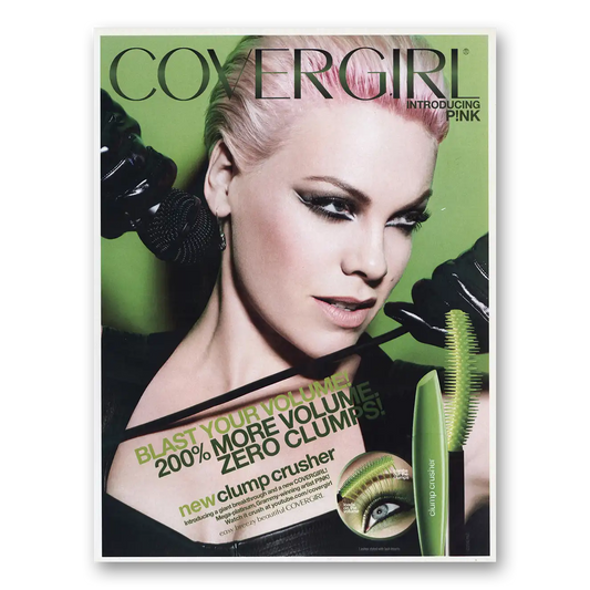 2012 Cover Girl Pink Blast Your Volume Vintage Magazine Print Ad