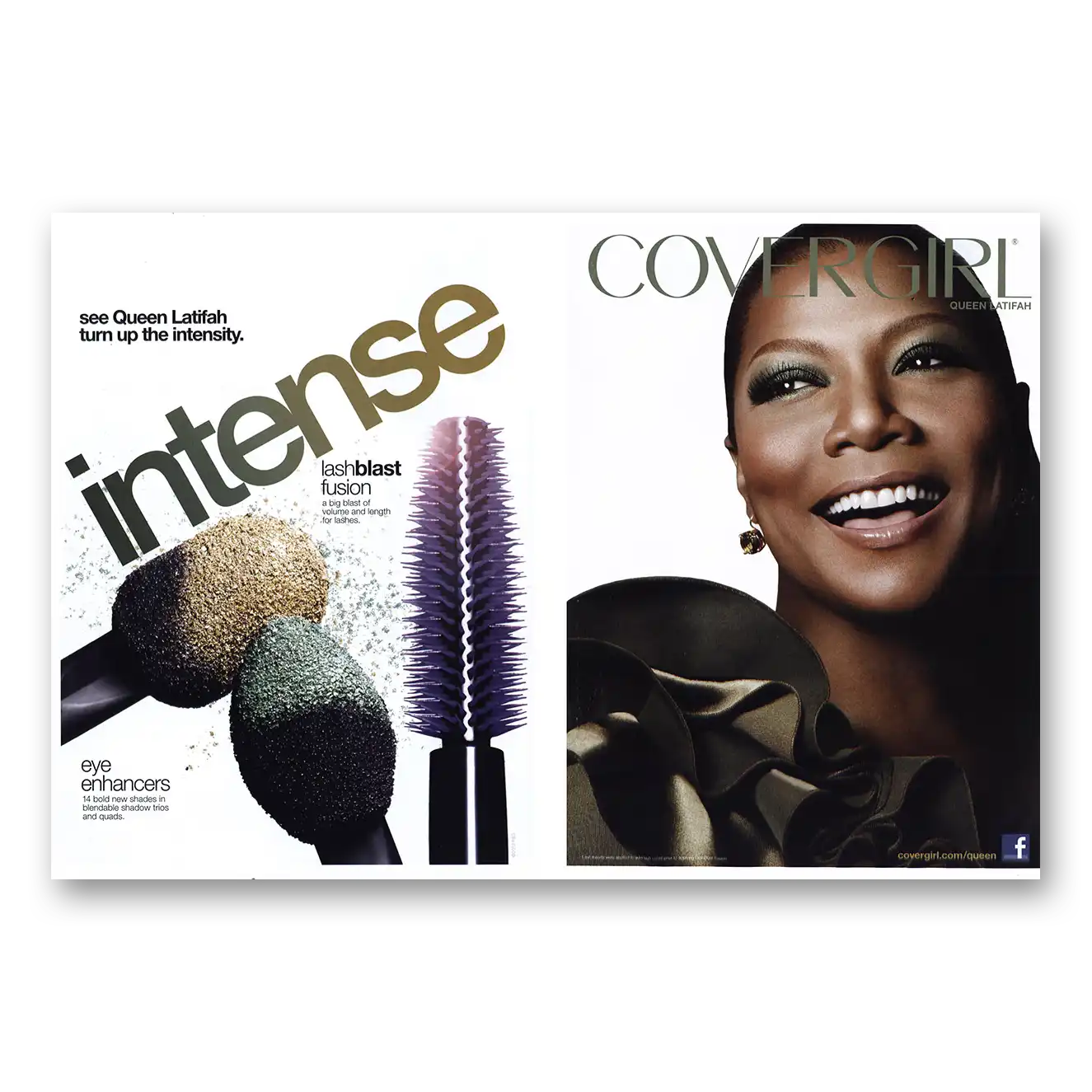 2012 Cover Girl Queen Latifah Vintage Magazine Print Ad