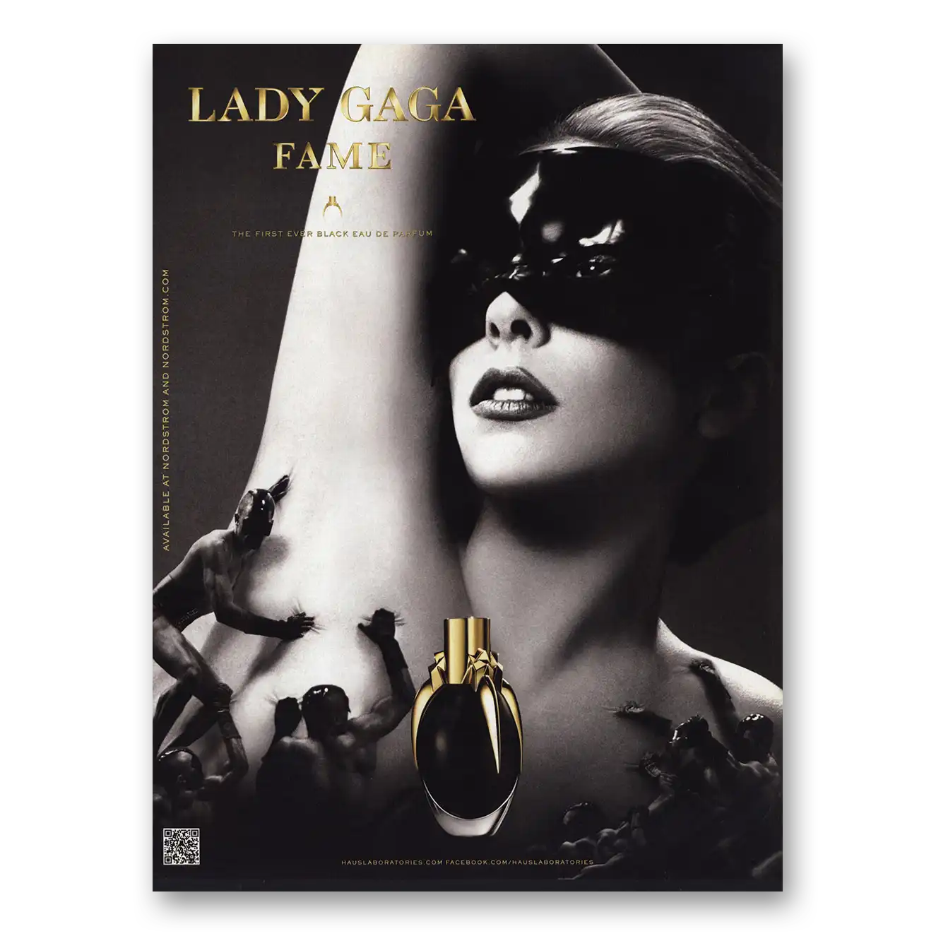 2012 Lady Gaga Fame Perfume Vintage Magazine Print Ad