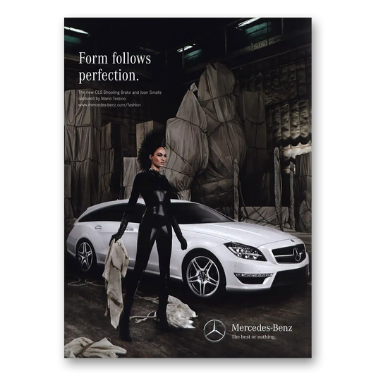 2012 Mercedes Benz Form Follows Perfection Vintage Magazine Print Ad