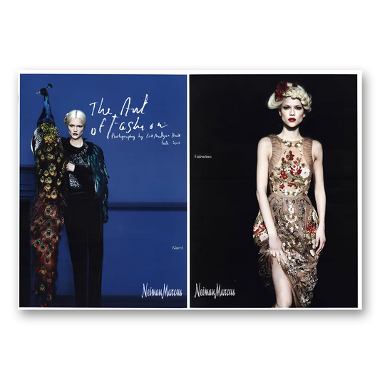 2012 Neiman Marcus Gucci and Valentino Vintage Magazine Print Ad