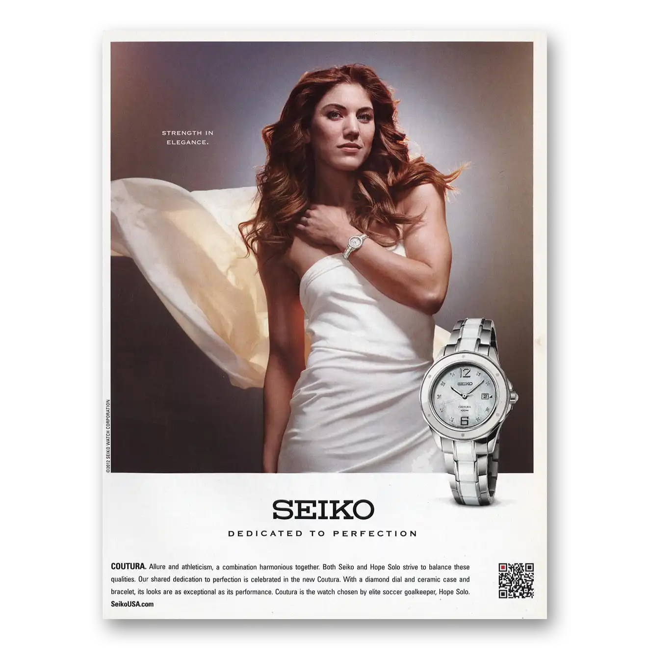 2012 Seiko Strength Elegance Vintage Magazine Print Ad