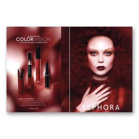 2012 Sephora La Maison de Color Vision Vintage Magazine Print Ad