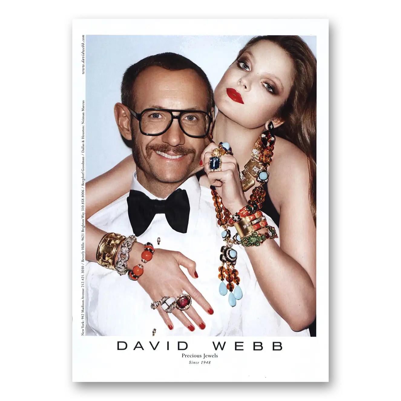 2012 David Webb Precious Jewels Vintage Magazine Print Ad