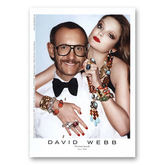 2012 David Webb Precious Jewels Vintage Magazine Print Ad