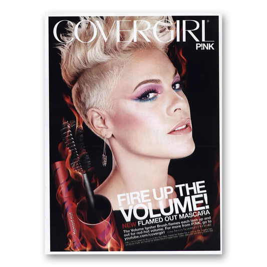 2013 Cover Girl Pink Fire Up the Volume Vintage Magazine Print Ad