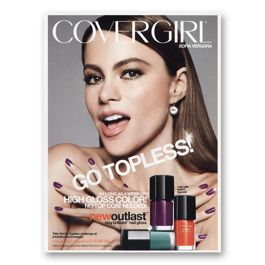 2013 Cover Girl Sofia Vergara Vintage Magazine Print Ad