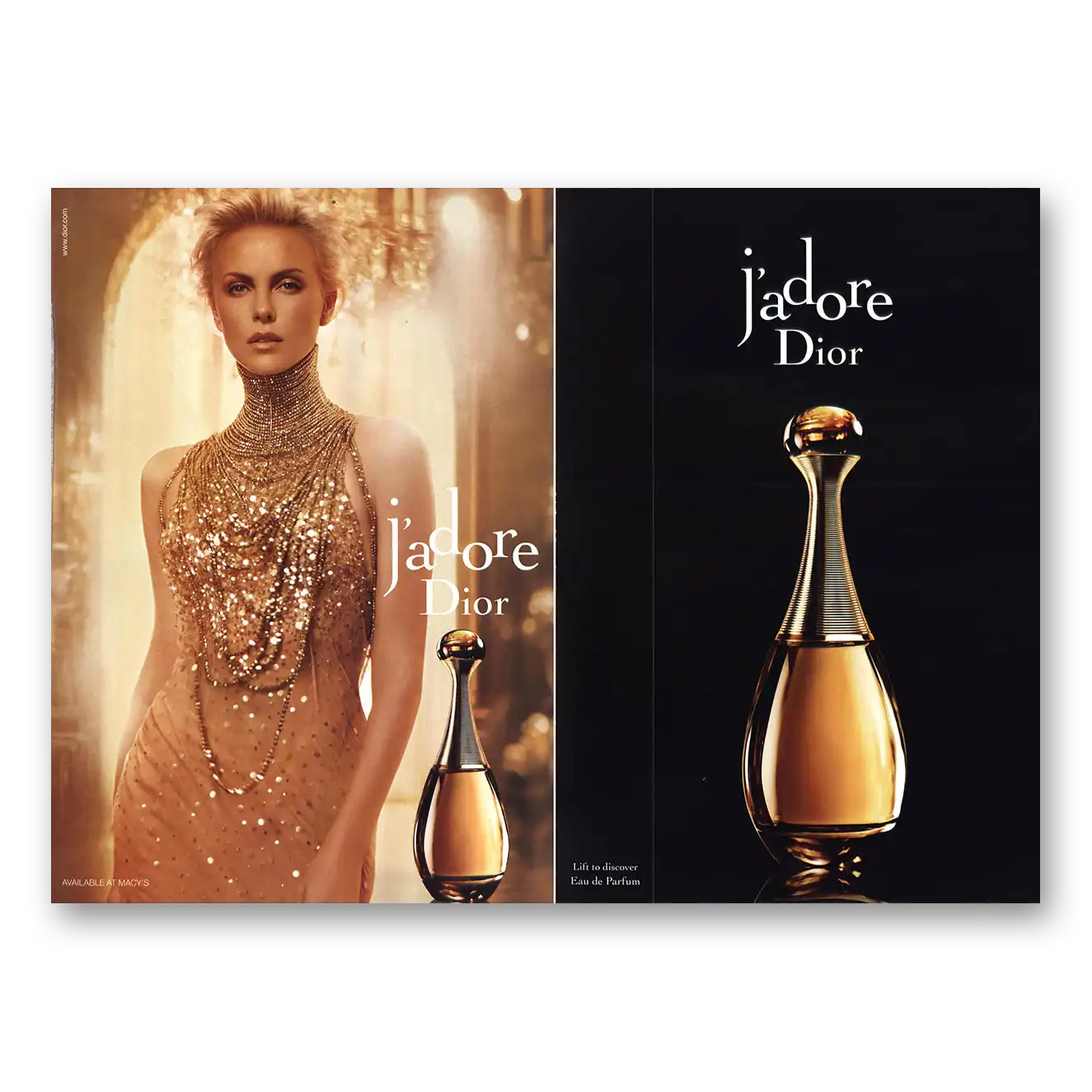 2013 Dior J'Adore Perfume Vintage Magazine Print Ad