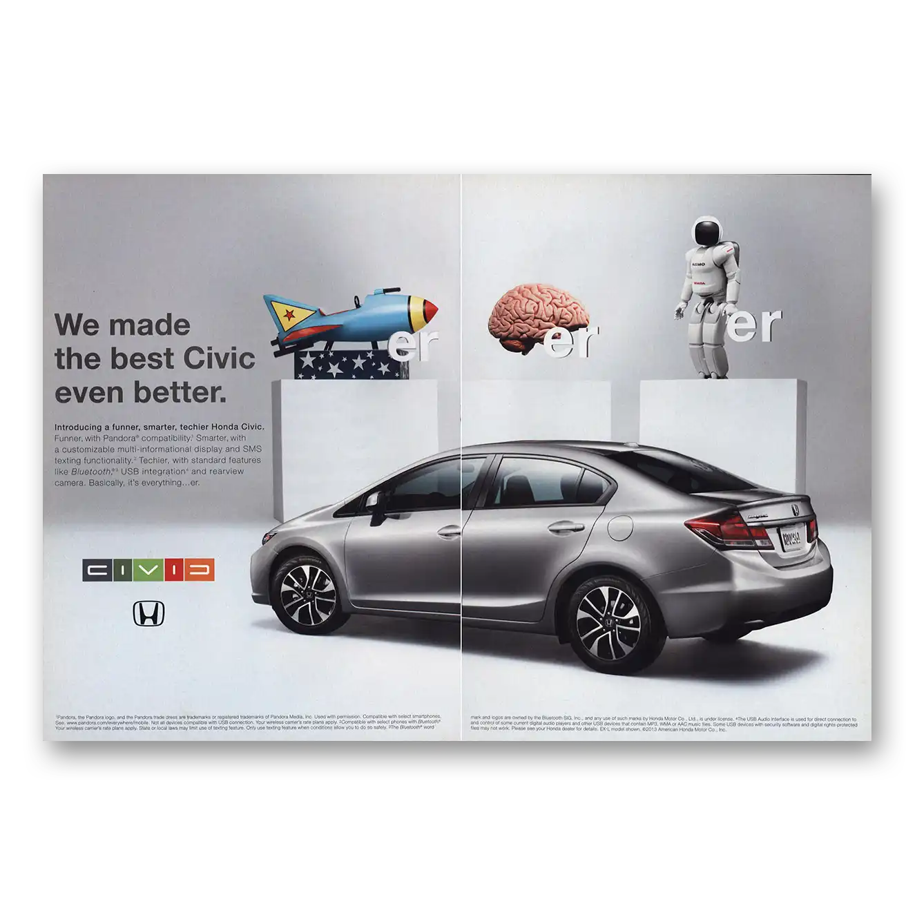 2013 Honda Civic Best Civic Even Better Vintage Magazine Print Ad