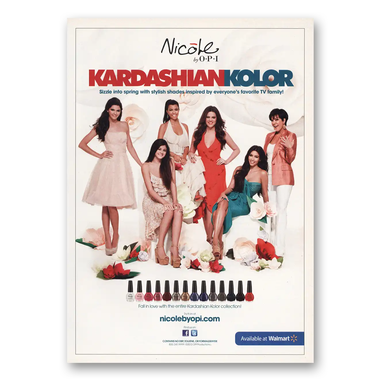 2013 OPI Kardashian Kolor Vintage Magazine Print Ad