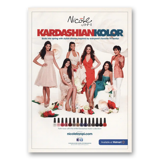 2013 OPI Kardashian Kolor Vintage Magazine Print Ad