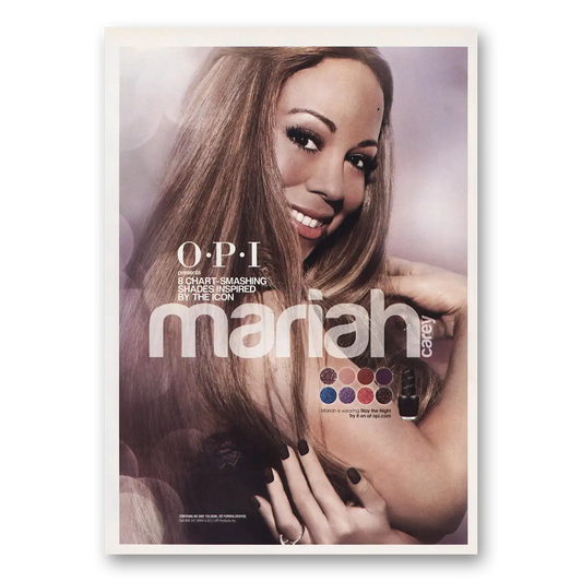 2013 OPI Mariah Carey Vintage Magazine Print Ad