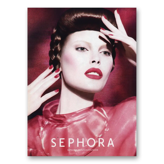 2013 Sephora Pink Cosmetics Vintage Magazine Print Ad