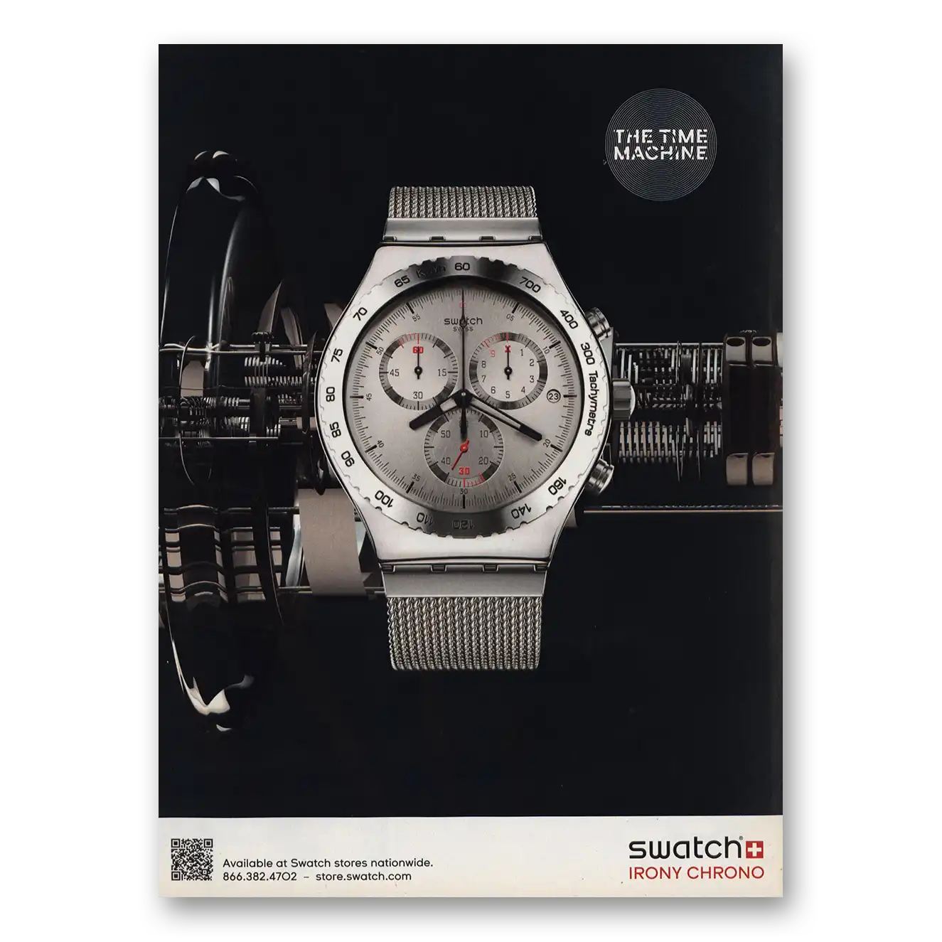 2013 Swatch Watch The Time Machine Vintage Magazine Print Ad