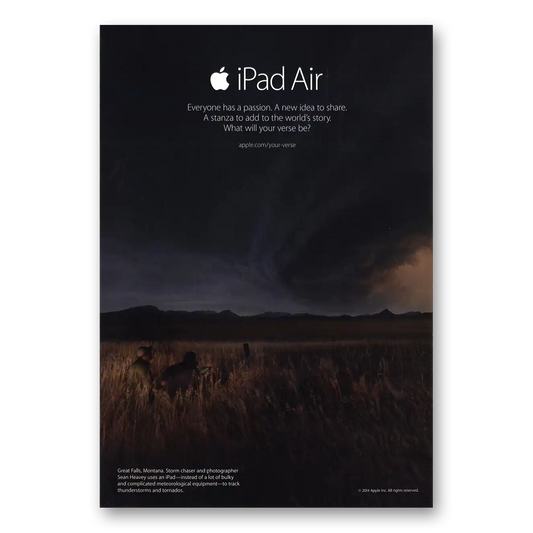 2014 Apple iPad Everyone Has Passion Vintage Magazine Print Ad