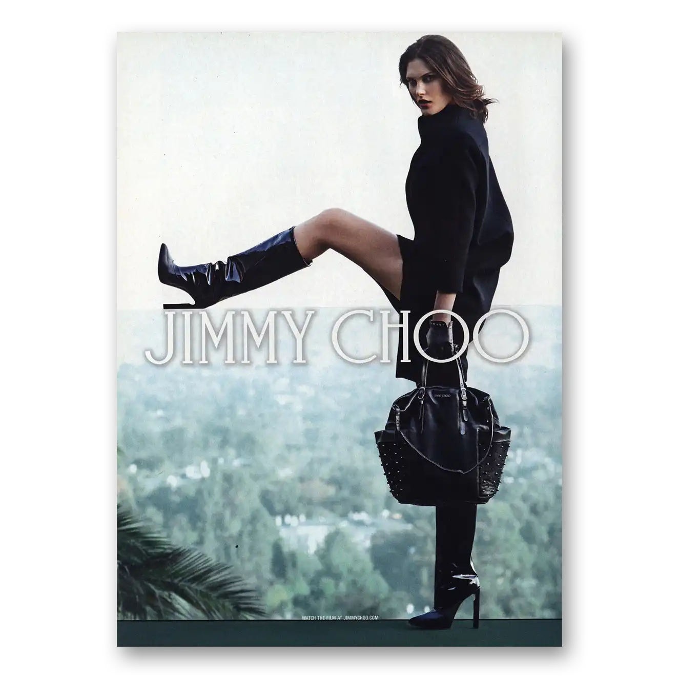 2014 Jimmy Choo Boots Fashion Vintage Magazine Print Ad