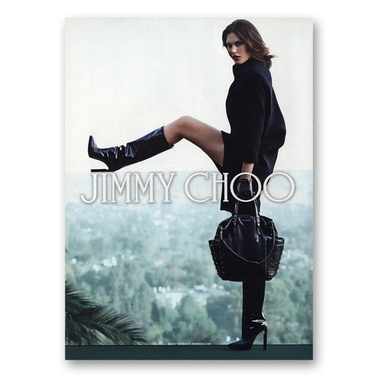 2014 Jimmy Choo Boots Fashion Vintage Magazine Print Ad