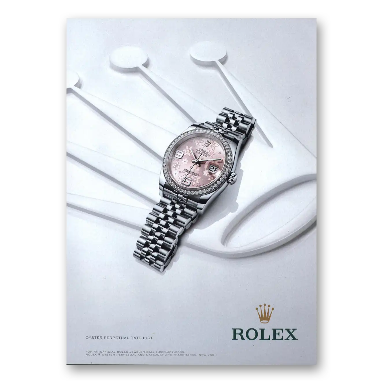 2014 Rolex Oyster Perpetual Datejust Vintage Magazine Print Ad