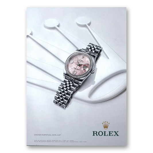 2014 Rolex Oyster Perpetual Datejust Vintage Magazine Print Ad