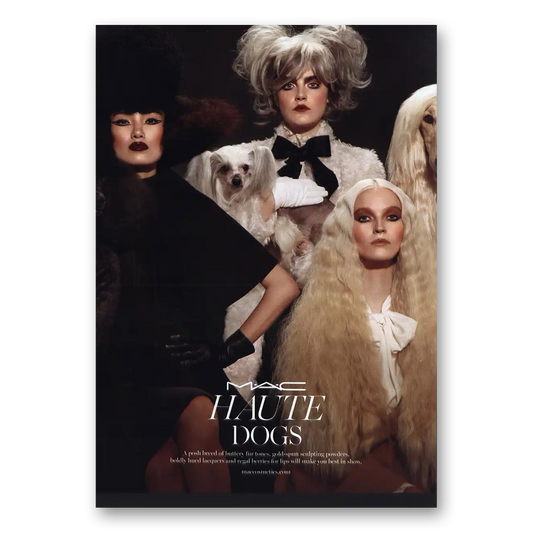 2015 Mac Cosmetics Haute Dogs Vintage Magazine Print Ad