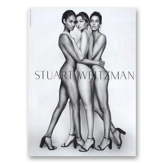 2016 Stuart Weitzman Shoe Fashion Vintage Magazine Print Ad