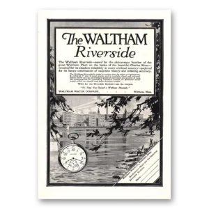 1912 Waltham Watch Print Ad | Riverside Watch