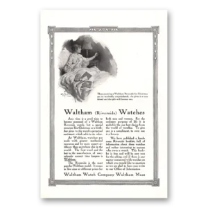 1912 Waltham Watch Print Ad | Riverside