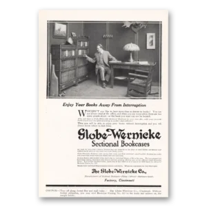 1913 Globe Wernicke Print Ad | Enjoy Your Books