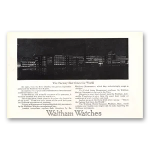 1913 Waltham Watch Print Ad | Times World