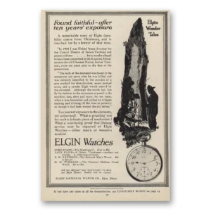 1914 Elgin Watch Print Ad | Found Faithful