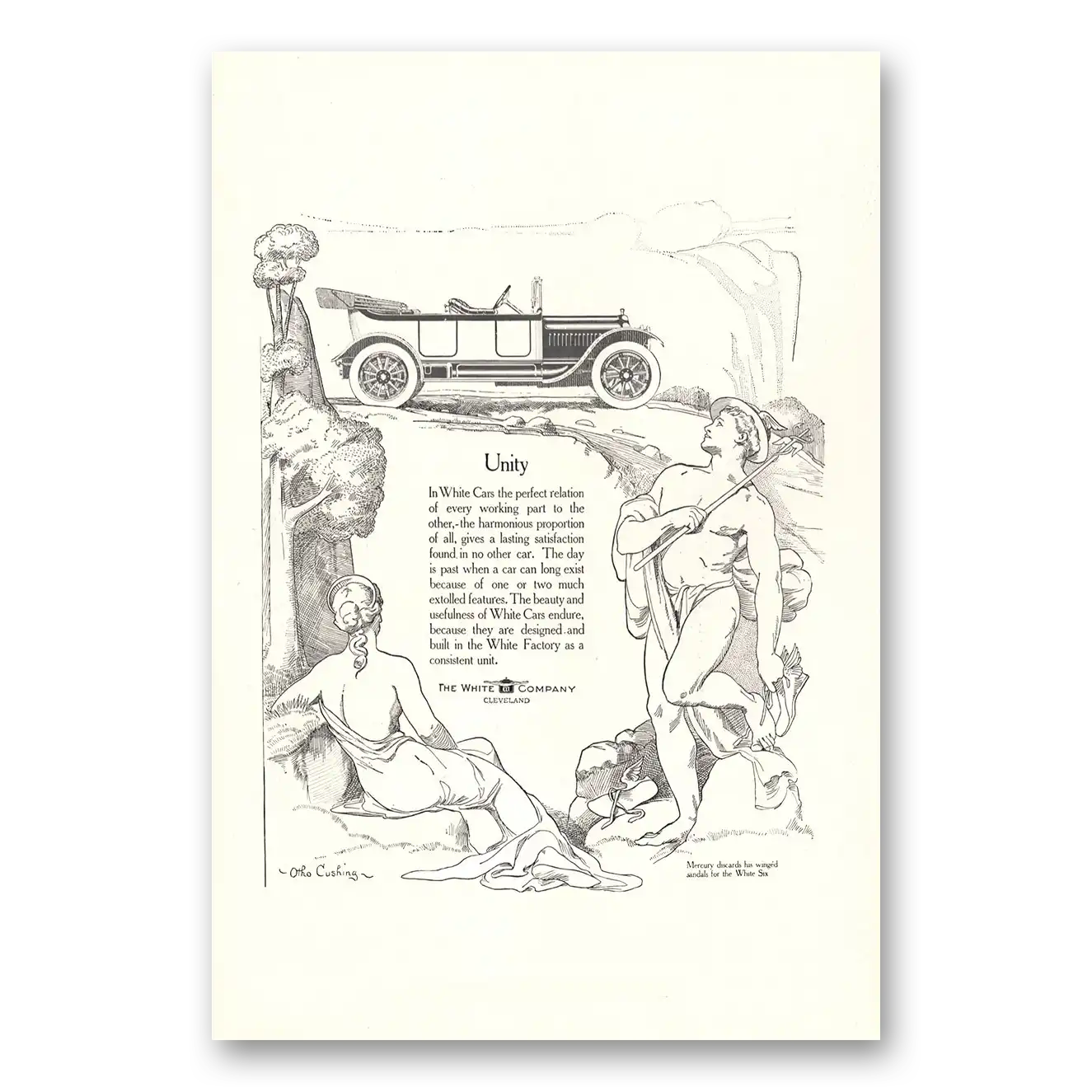 1914 White Motor Cars Print Ad | White Cars