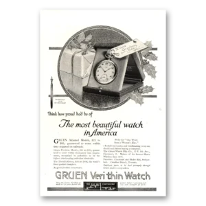 1915 Gruen Veri Thin Watch Print Ad | Most Beautiful