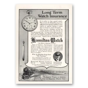 1915 Hamilton Watch Print Ad | Long Term Watch