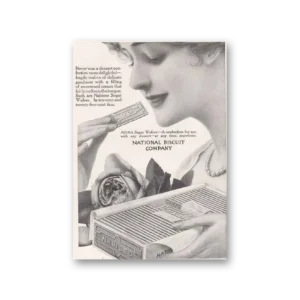 1915 Nabisco Cookies Print Ad | Sugar Wafers