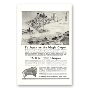 1916 Bankers Trust Print Ad | Magic Carpet