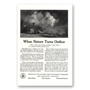 1916 American Telephone Print Ad | Nature Outlaw