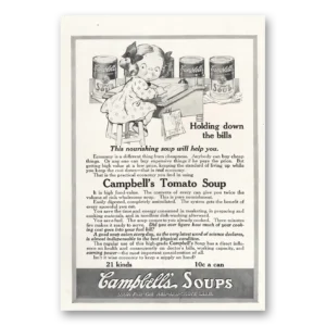 1916 Campbells Tomato Soup Print Ad | Holding Down Bills