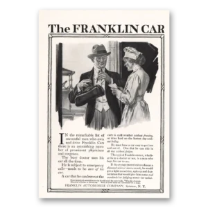 1916 Franklin Automobile Print Ad | Successful Men