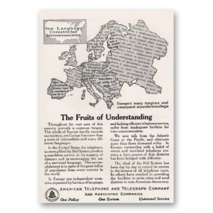 1917 American Telephone Print Ad | Fruits Understanding