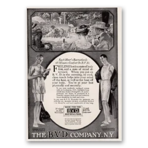 1917 BVD Company Print Ad | Hours Recreation