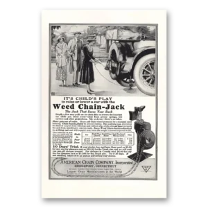 1917 Weed Chain Jack Print Ad | Childs Play