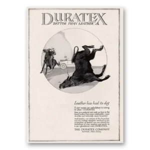 1917 Duratex Print Ad | Leather