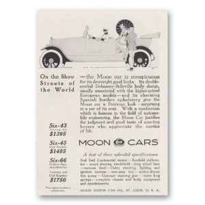 1917 Moon Motor Car Print Ad | Show Streets