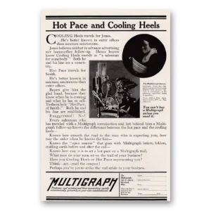 1917 Multigraph Print Ad | Hot Pace