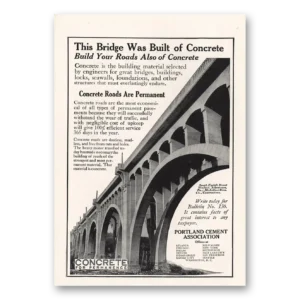 1917 Portland Cement Print Ad | Viaduct Allentown