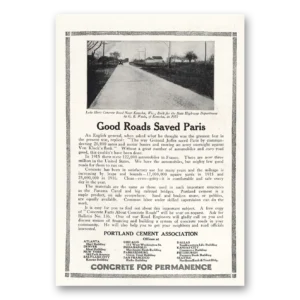 1917 Portland Cement Print Ad | Saved Paris