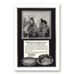 1917 Pyrex Oven Ware Print Ad | Dishes Attractive