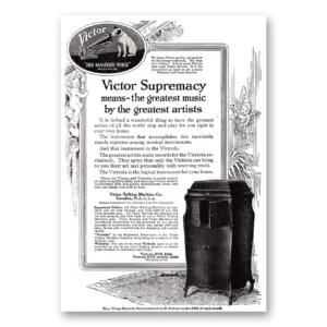 1917 Victrola Print Ad | Supremacy